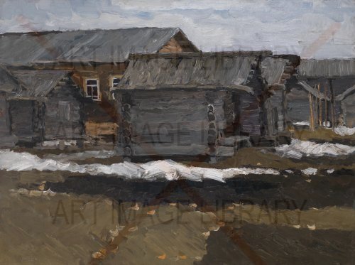 Image no. 4019: Snow is Melting, Village M... (Vladimir Stozharov), code=S, ord=0, date=mid 20th century