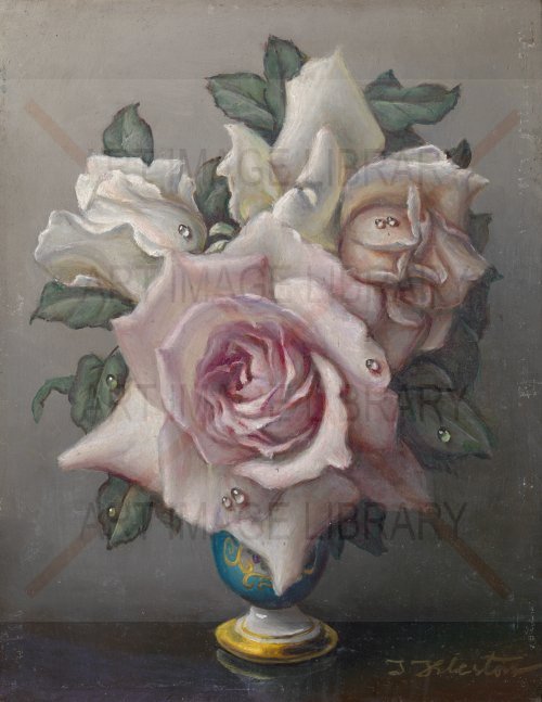 Image no. 4194: Bouquet with Blush Roses (Irene Klestova), code=S, ord=0, date=mid 20th century