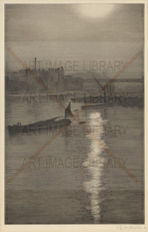 Image no. 3481: From Waterloo Bridge - Sun... (Christopher Richard Wynne Nevinson), code=S, ord=0, date=early 20th century