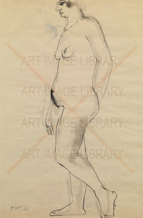 Image no. 3431: Standing Nude in Profile. (Henry Moore), code=S, ord=0, date=1928